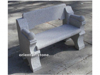 Grey Granite Stone Garden Decoration Outdoor Furniture Bench 